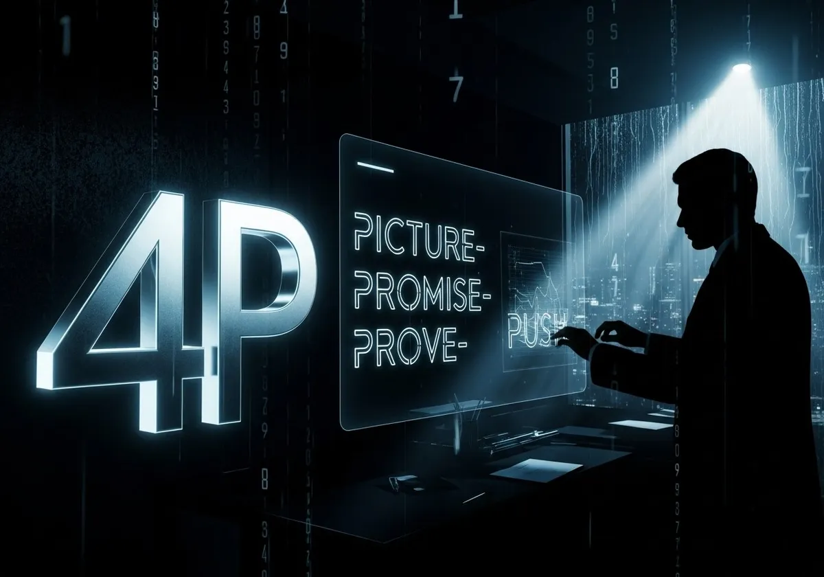 4P формула копирайтинга с ИИ: продающие тексты в маркетинге